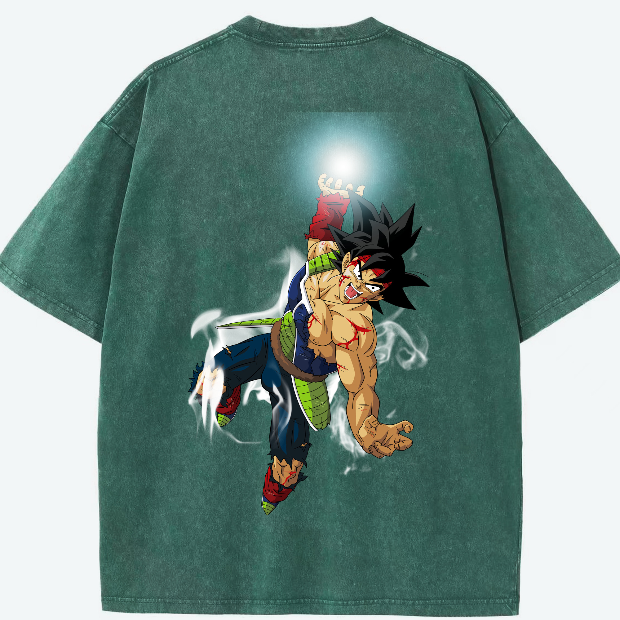 （画像用） ドラゴンボール バーダック DRAGON BALL Burdock 綿100% ヴィンテージ風 半袖Tシャツ（背面プリント）